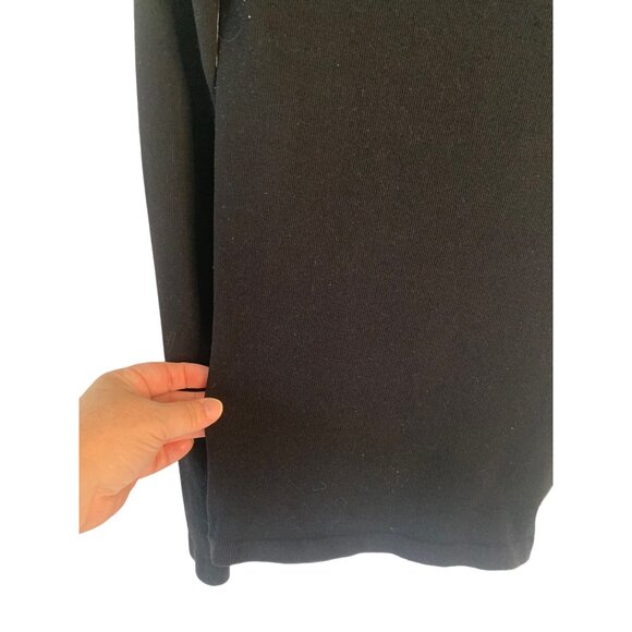 INTIMATELY FREE PEOPLE Black Lace-Up Seamless Long Sleeve Ribbed Tee Size M/L - Picture 7 of 7